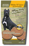 OC Raw Dog Chicken & Produce Patties Raw Frozen Dog Food, 6-lb (Size: 6-lb)