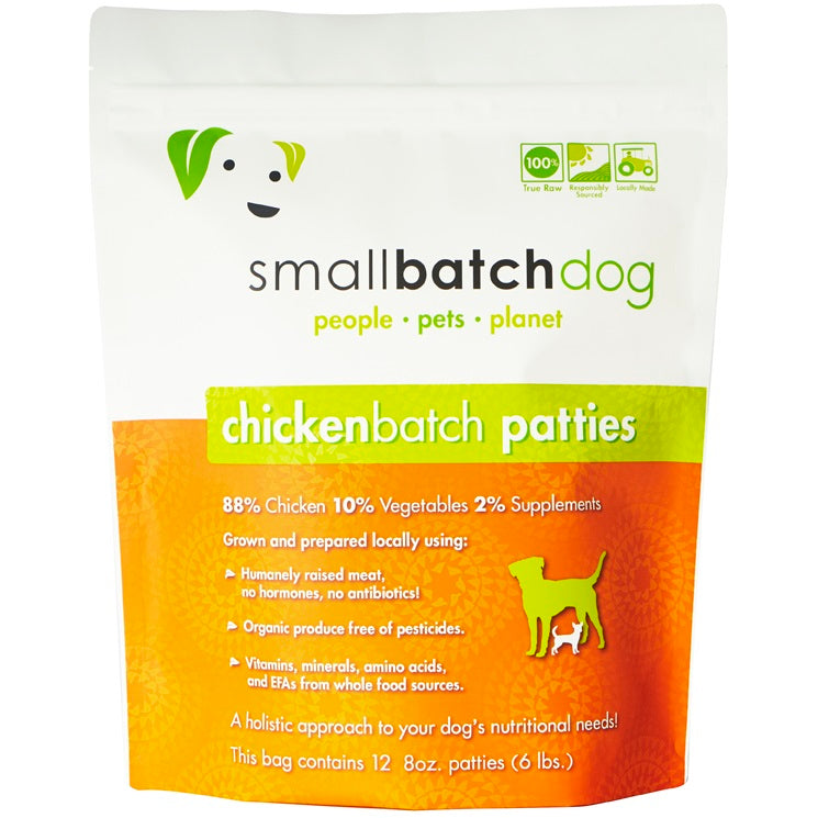 Smallbatch Dog Chicken Batch Patties Raw Frozen Dog Food