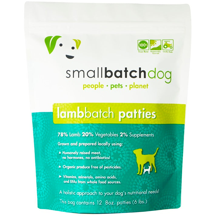 Smallbatch Dog Lamb Batch Patties Raw Frozen Dog Food