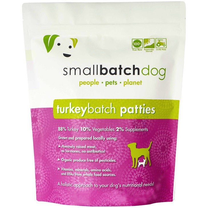Smallbatch Dog Turkey Batch Patties Raw Frozen Dog Food