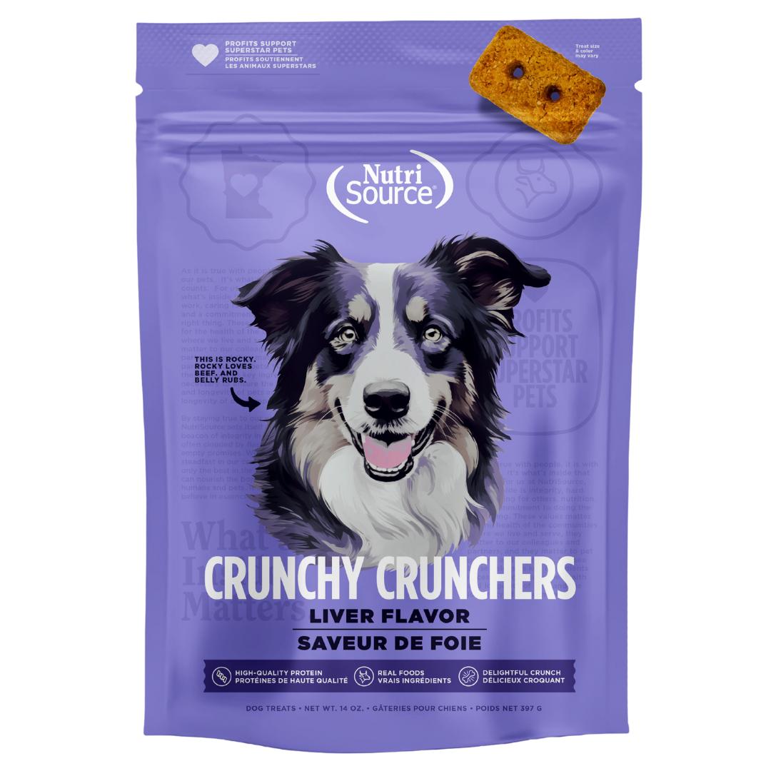 NutriSource Crunchy Crunchers Liver Dog Treats, 14-oz (Size: 14-oz)