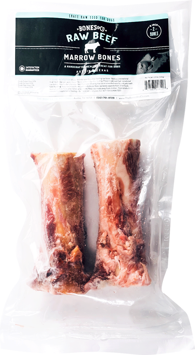 Bones & Co Raw Beef Marrow Bones Frozen Dog Treats, 6-in, 2-pk (Size: 2-pk)