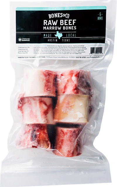 Bones & Co Raw Beef Marrow Bones Frozen Dog Treats, 2-in, 6-pk (Size: 6-pk)