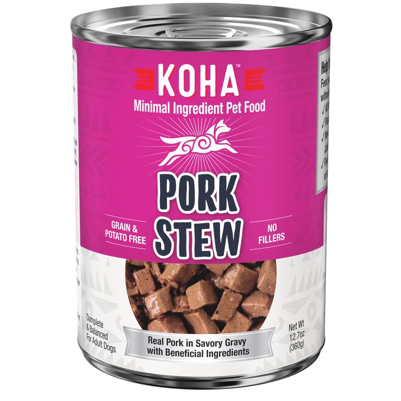 KOHA Minimal Ingredient Pork Stew Wet Dog Food Can, 12.7-oz (Size: 12.7-oz)