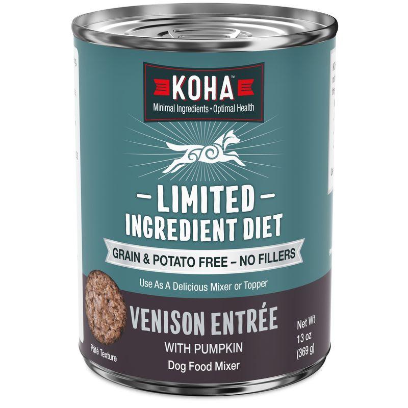 KOHA Limited Ingredient Diet Venison Entree Wet Dog Food Can, 13-oz (Size: 13-oz)