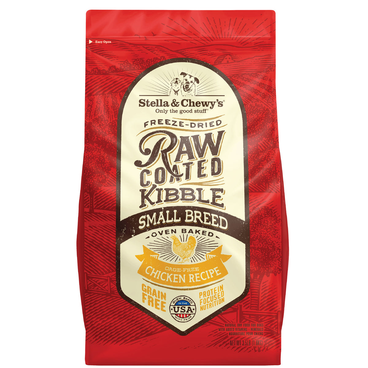 Stella & Chewy's Freeze-Dried Raw Coated Kibble Chicken Small Breed Grain-Free Dry Dog Food
