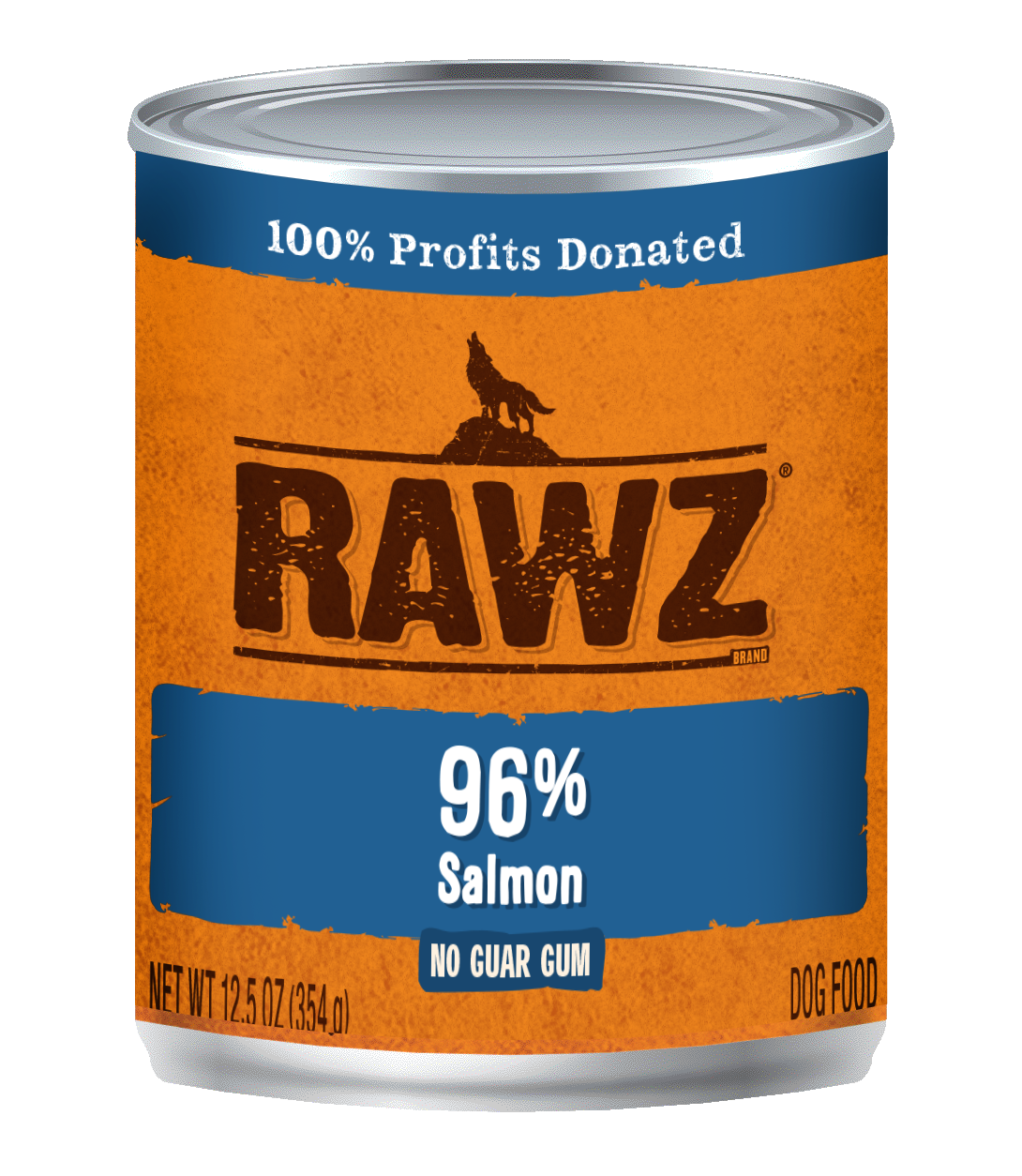 RAWZ Dog 96% Salmon Wet Dog Food Can