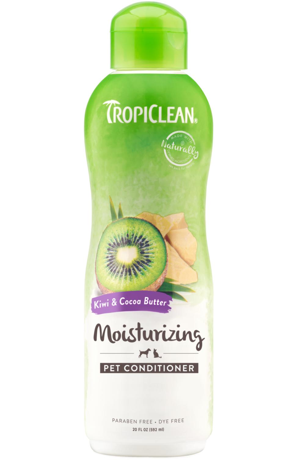 TropiClean Hydrate Soft + Shiny Conditioner Vanilla Bean, 20 oz (Size: 20-oz)