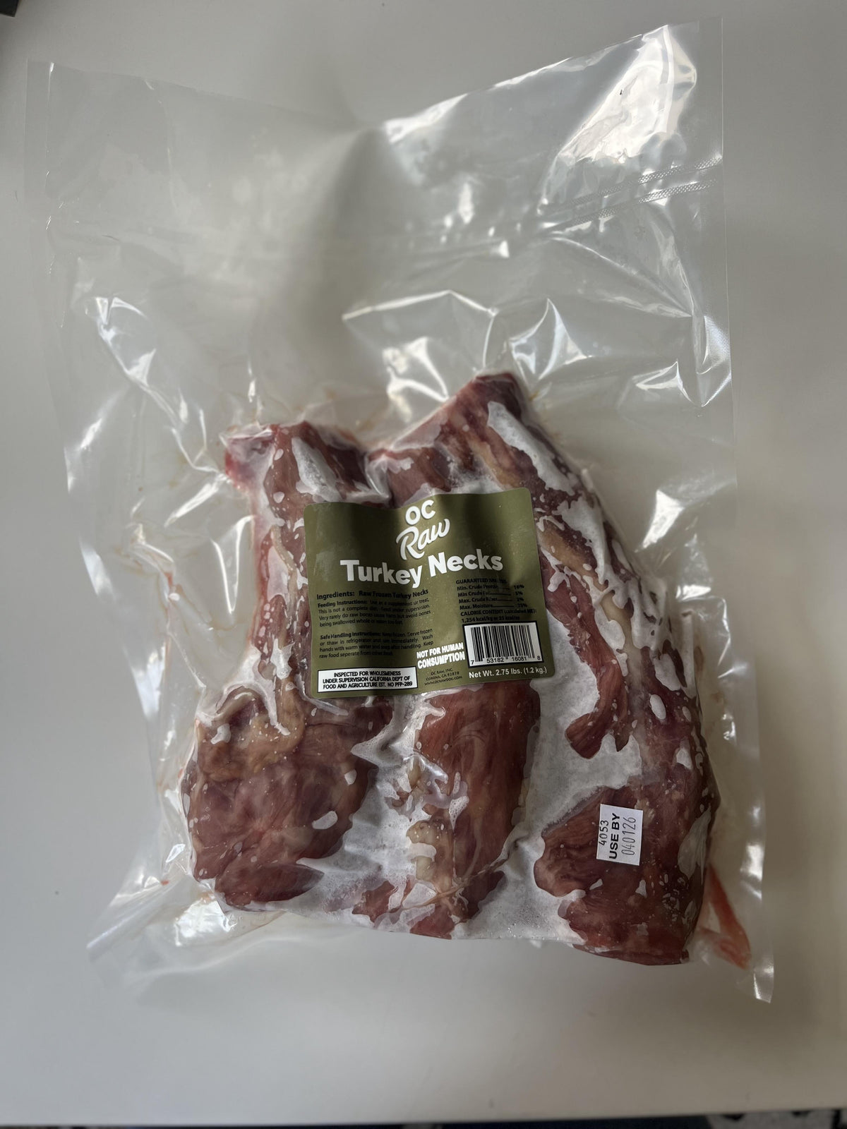 OC Raw Turkey Necks Dog Treats, 2.75-lb (Size: 2.75-lb)