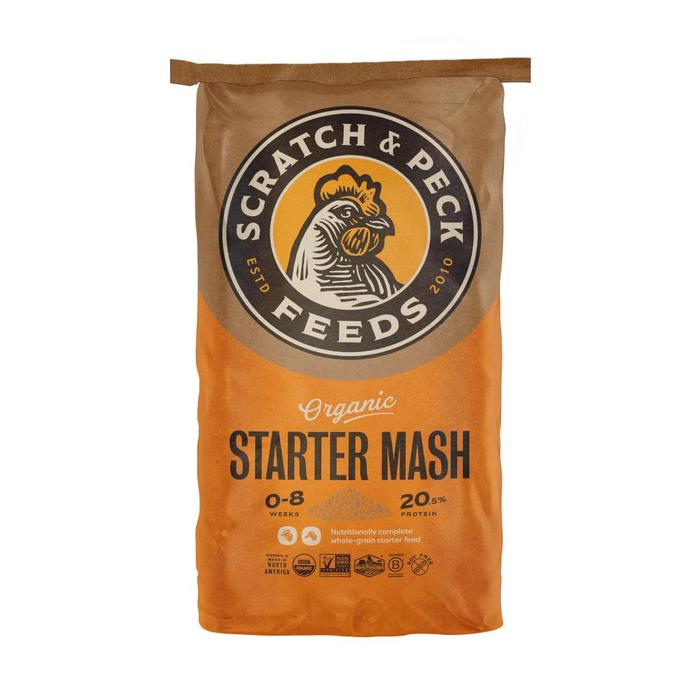 Scratch & Peck Organic Starter Mash Chicken & Duck Feed, 40-lb (Size: 40-lb)