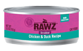 RAWZ Cat Chicken & Duck Shredded Wet Cat Food Can