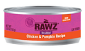 RAWZ Cat Chicken & Pumpkin Shredded Wet Cat Food Can