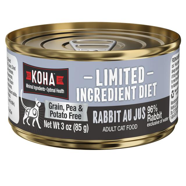 KOHA Limited Ingredient Diet Rabbit Au Jus Wet Cat Food Can
