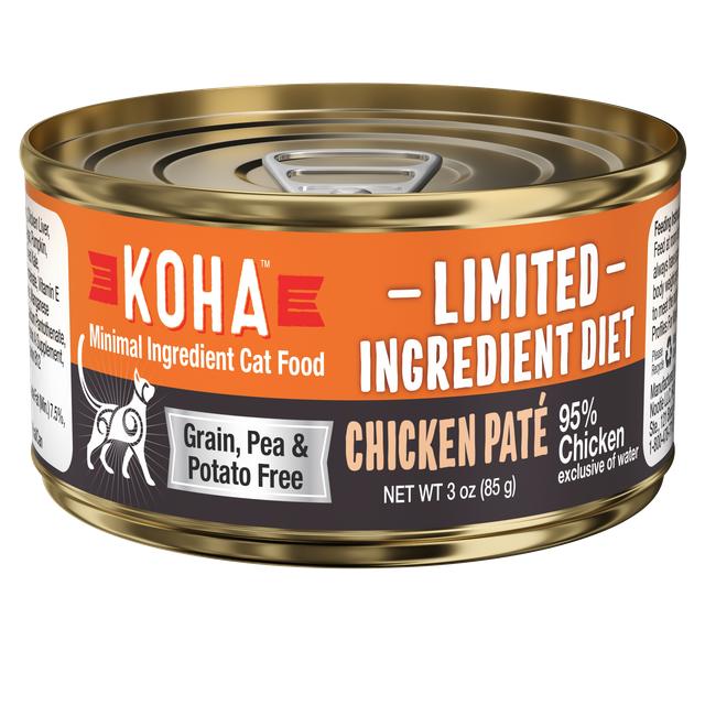 KOHA Limited Ingredient Diet Chicken Pate Wet Cat Food Can