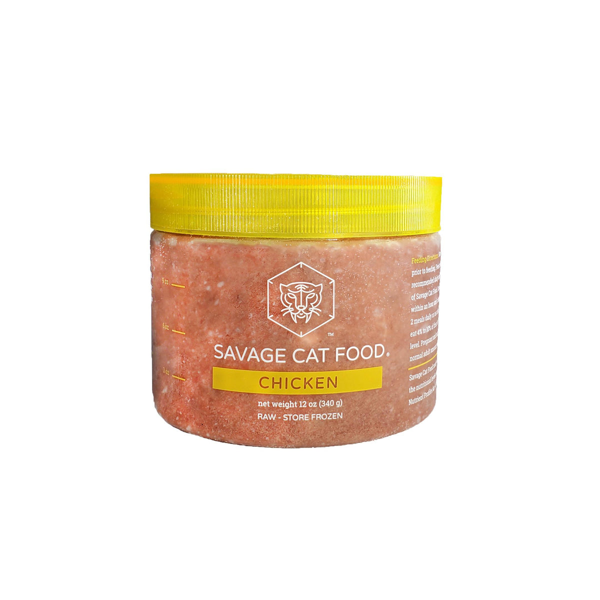 Savage Cat Food Chicken Frozen Cat Food