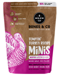 Bones & Co Temptin' Turkey Recipe Minis Frozen Dog Food, 3-lb (Size: 3-lb)