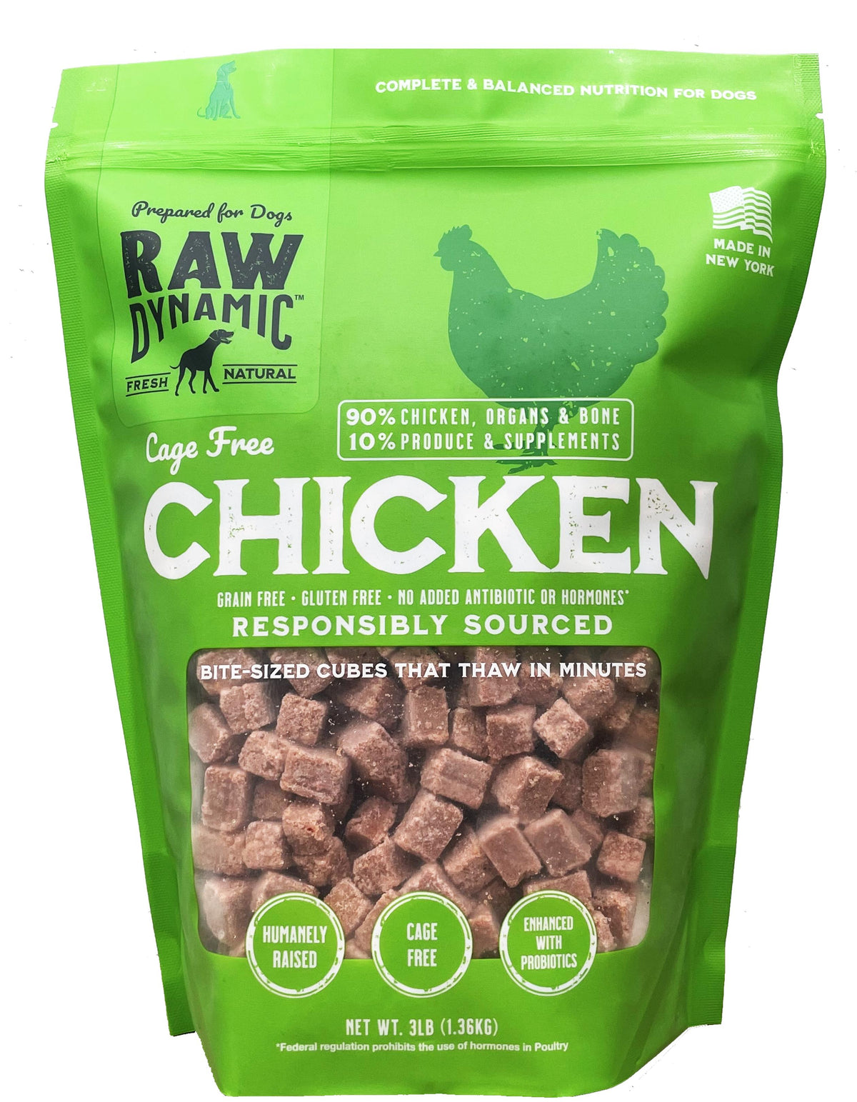 Raw Dynamic Chicken Frozen Raw Dog Food