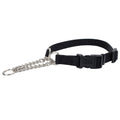 Coastal Adjustable Check with Buckle Training Dog Collar, Black