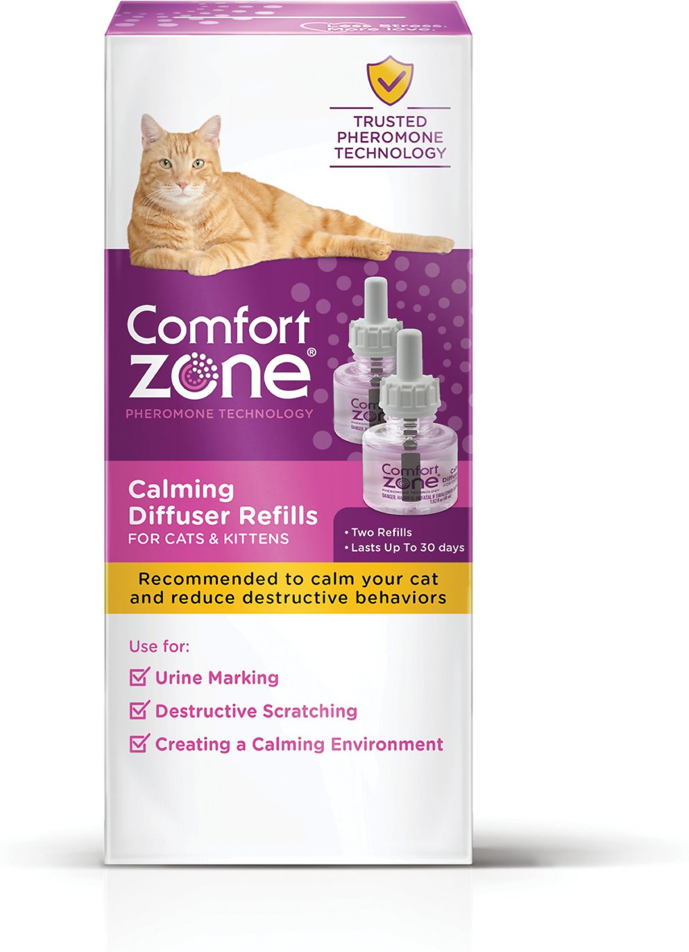 Comfort Zone 2X Pheromone Formula Calming Refill for Cat Calming