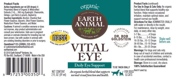 Earth Animal Vital Eye Herbal Remedy