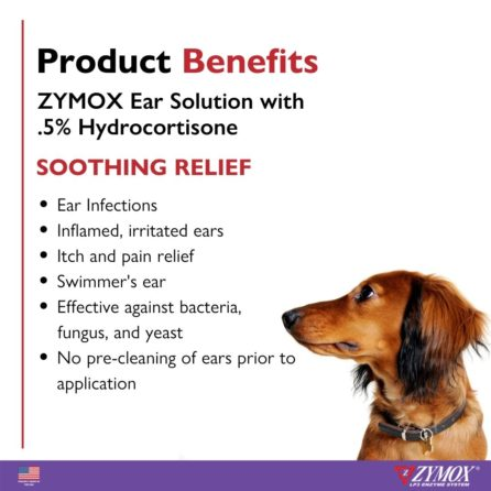 Zymox Ear Solution HC 0.5% 1.25 fl oz