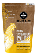 Bones & Co Kickin' Chicken Recipe Patties Frozen Dog Food, 6-lb (Size: 6-lb)