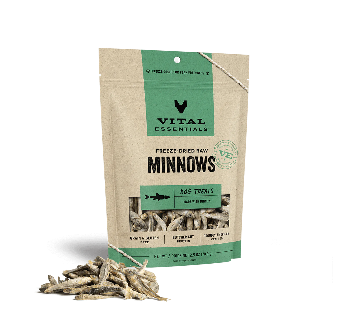 Vital Essentials Freeze-Dried Raw Minnows Treat 2.5oz