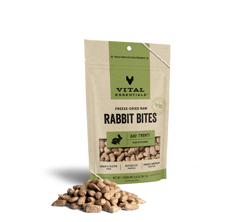 Vital Essentials Freeze-Dried Raw Rabbit Bites Treats
