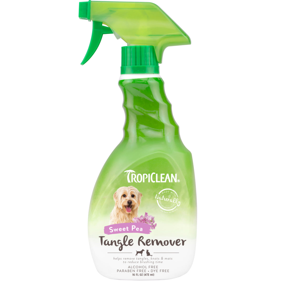 TropiClean Sweet Pea Tangle Remover 16 oz