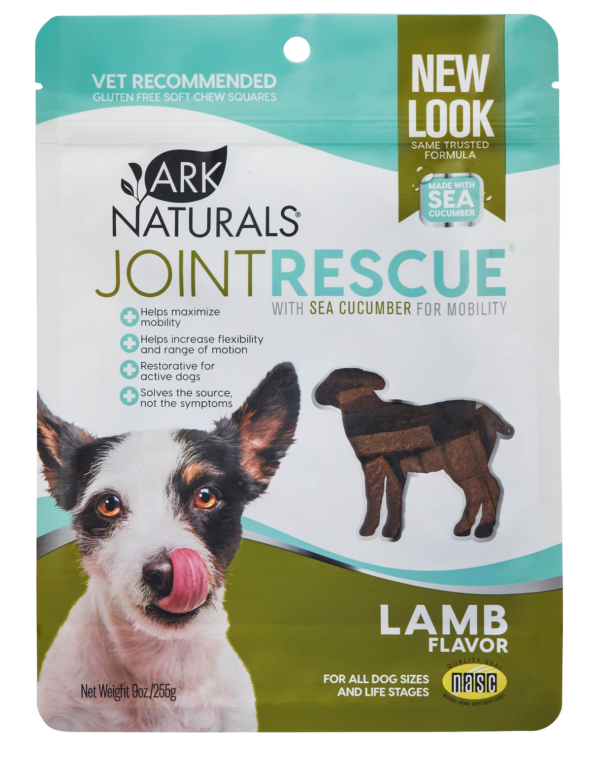 Ark Naturals Sea "Mobility" Joint Rescue Lamb Jerky Dog Treats, 9-oz