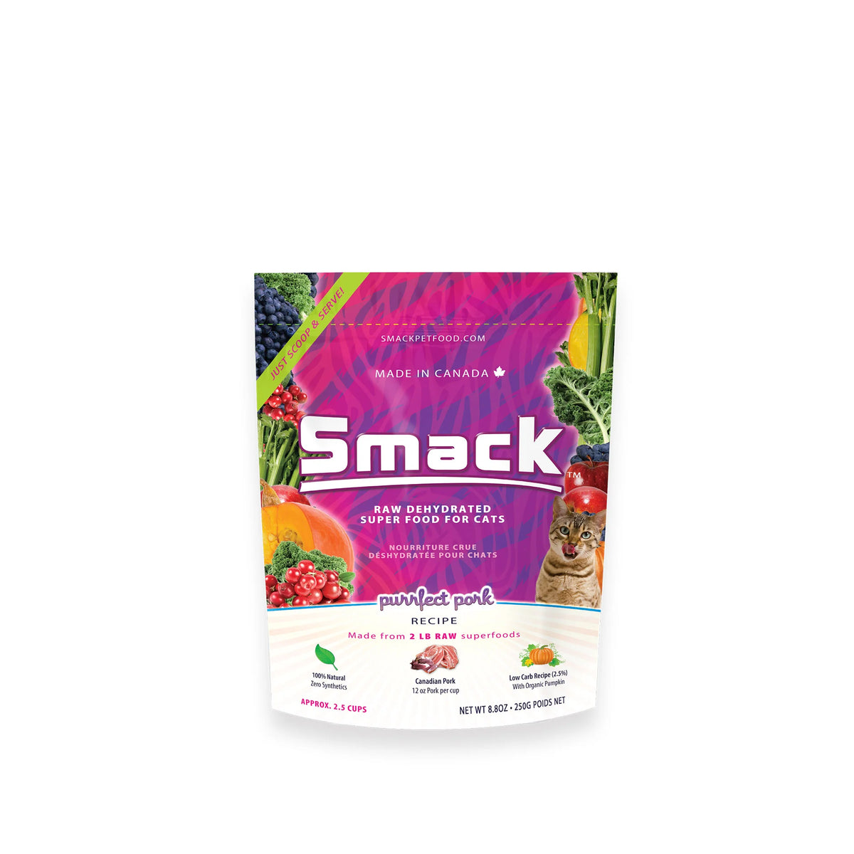 Smack Purrfect Pork for Cats 250g
