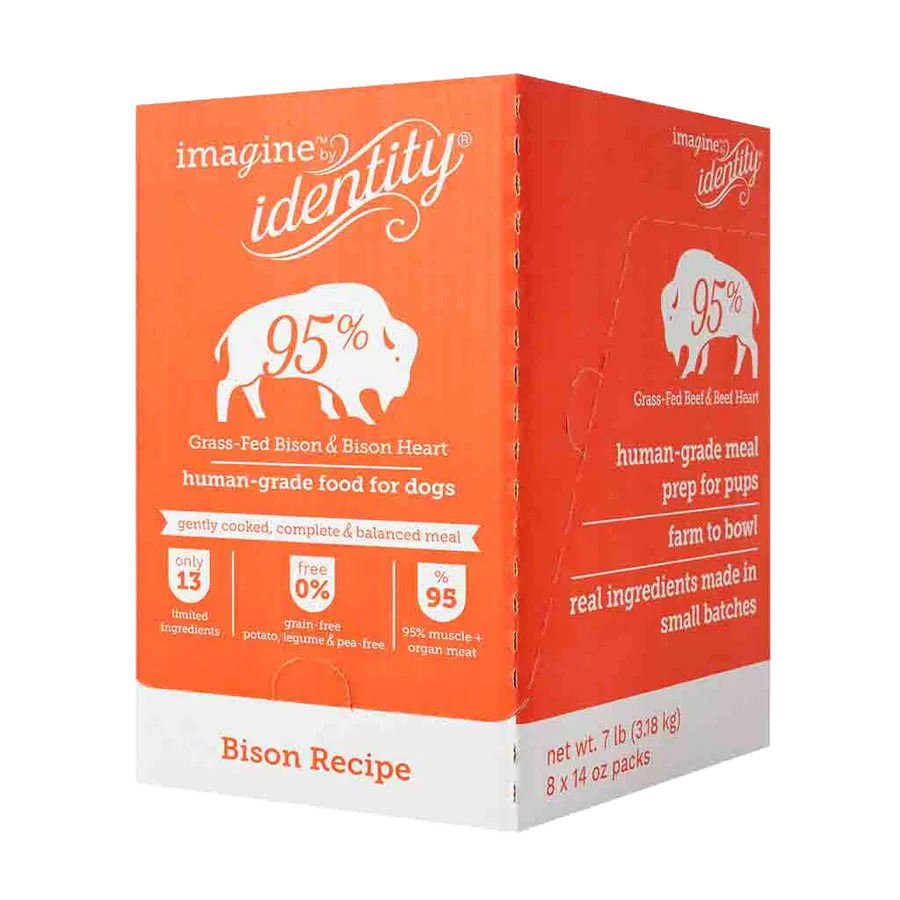 imagine 95% Bison Gently Cooked Dog Food Recipe 14oz