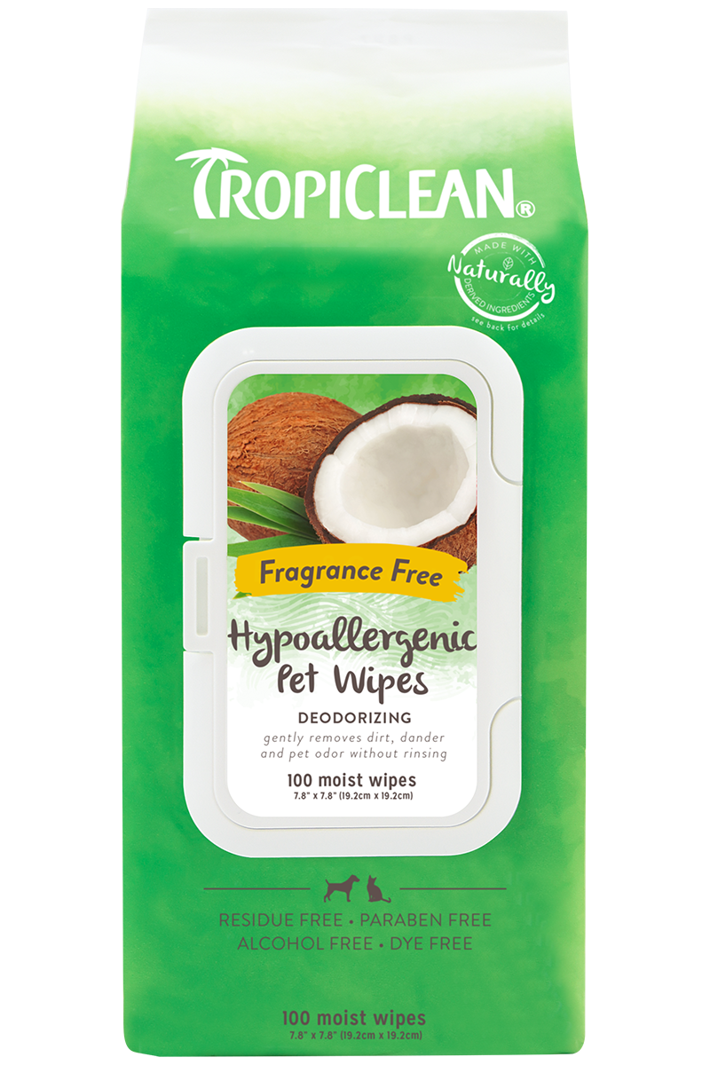 TropiClean Wipes Hypoallergenic 100ct