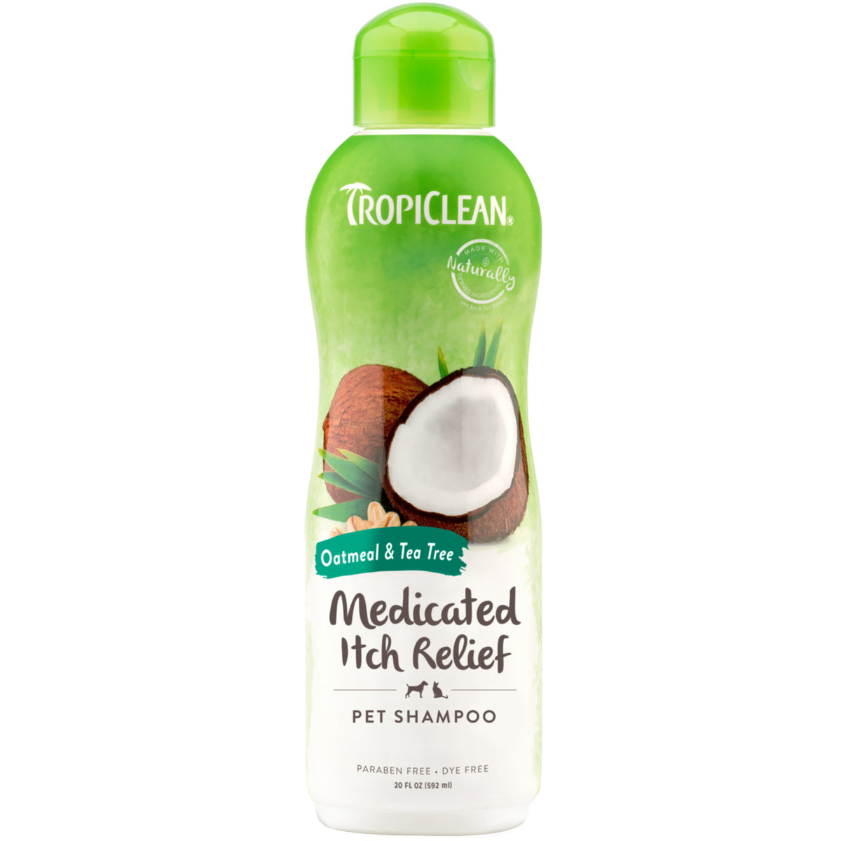 TropiClean Oatmeal & Tea Tree Medicated Shampoo 20 oz