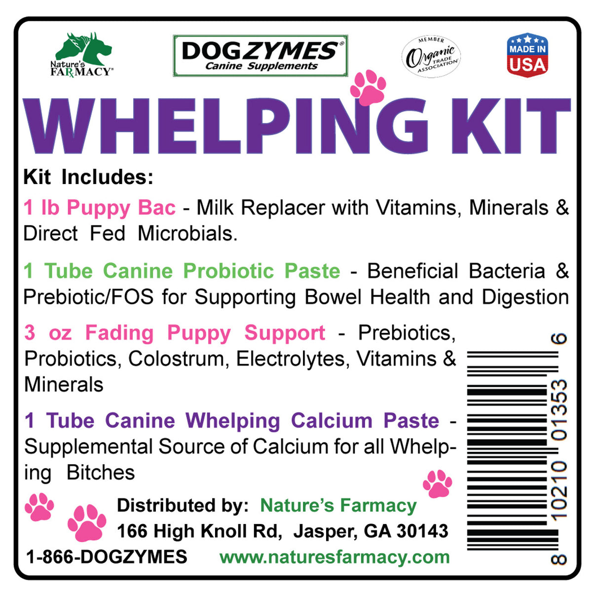 Dogzymes Whelping Kit