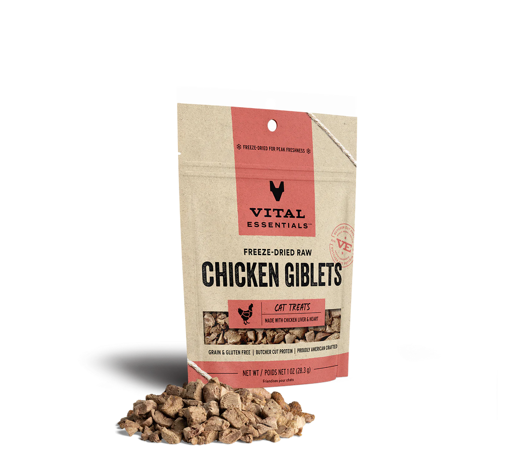 Vital Essentials Freeze-Dried Chicken Giblets Cat Treat